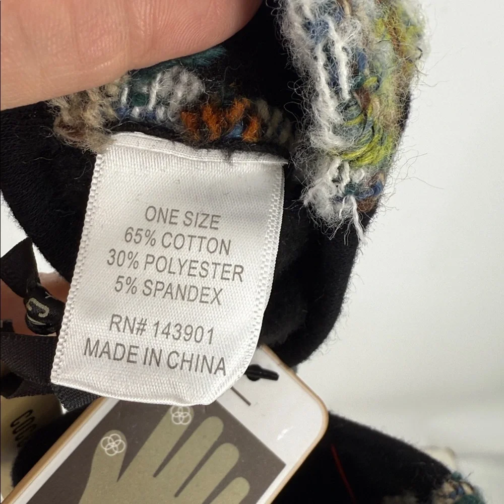 Coco + Carmen colorful Tweed plaid touchscreen Gloves OS